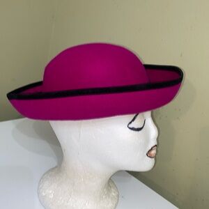 Made in USA Magenta Wool Hat
